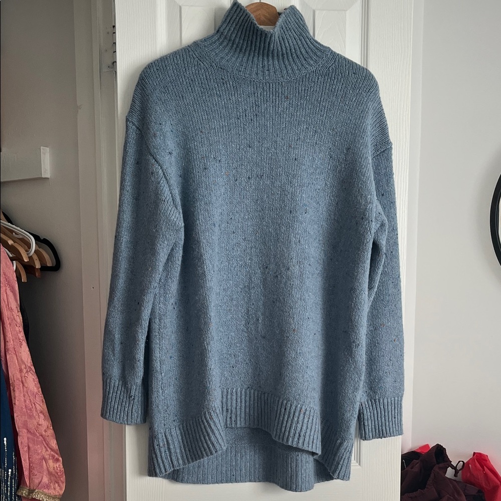 Uniqlo C Women's oversized Blue Turtleneck Sweater dress